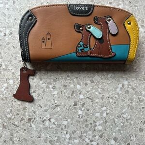 Love's Women's Cartoon Dog Leather Wallet